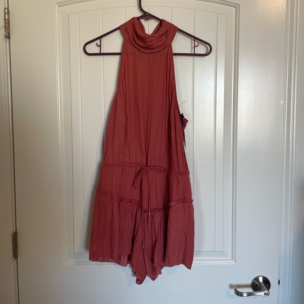 Saylor size small marigold gold button romper size small NWT